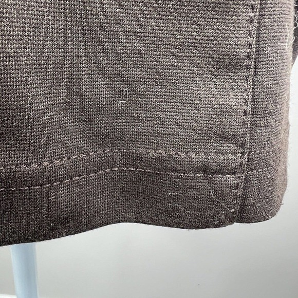Weekends By Chicos Women's Dark Brown Zip Up Vest Size 1 US 8 Full Zip - Picture 9 of 10
